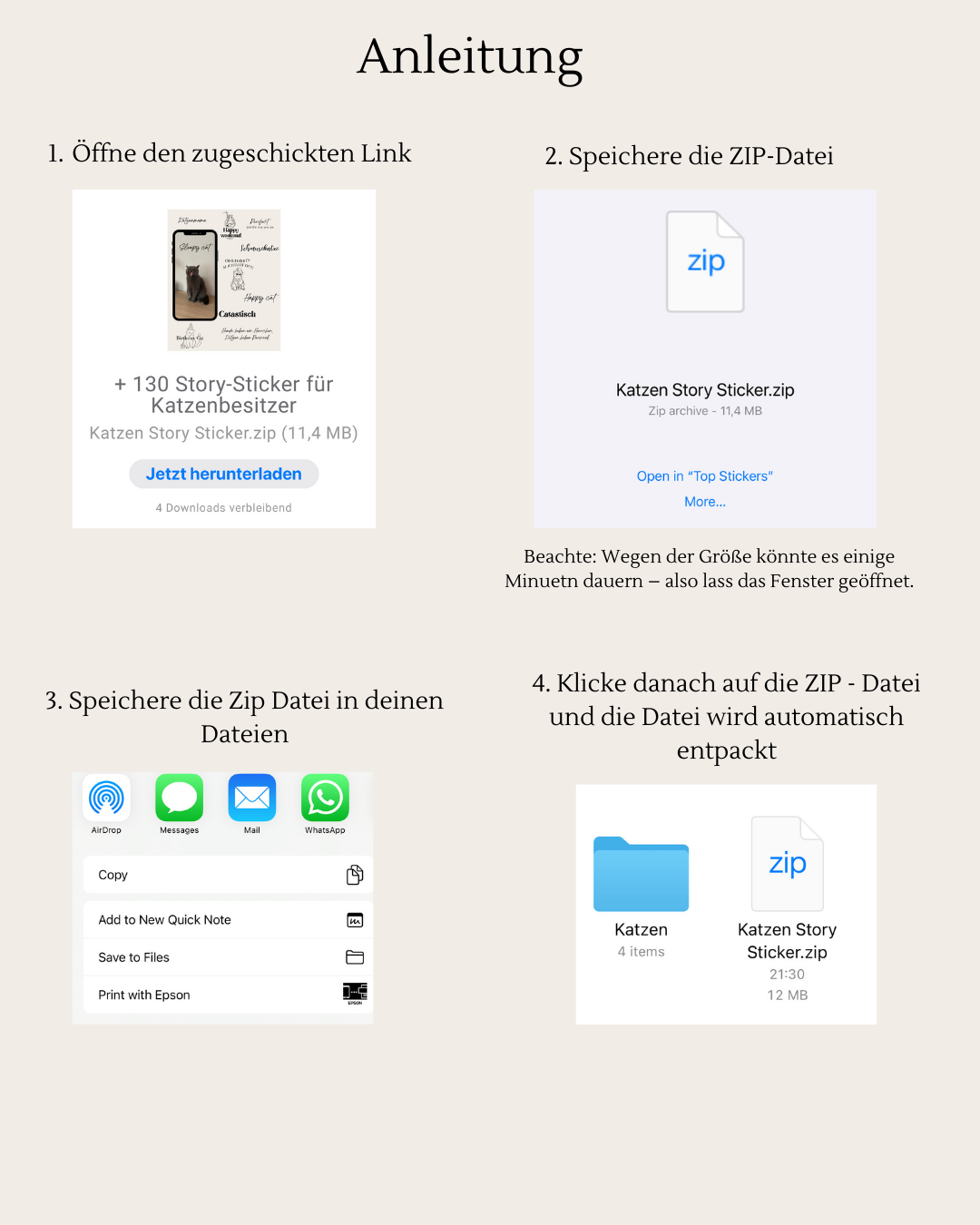 +200 Story-Sticker für Katzenbesitzer