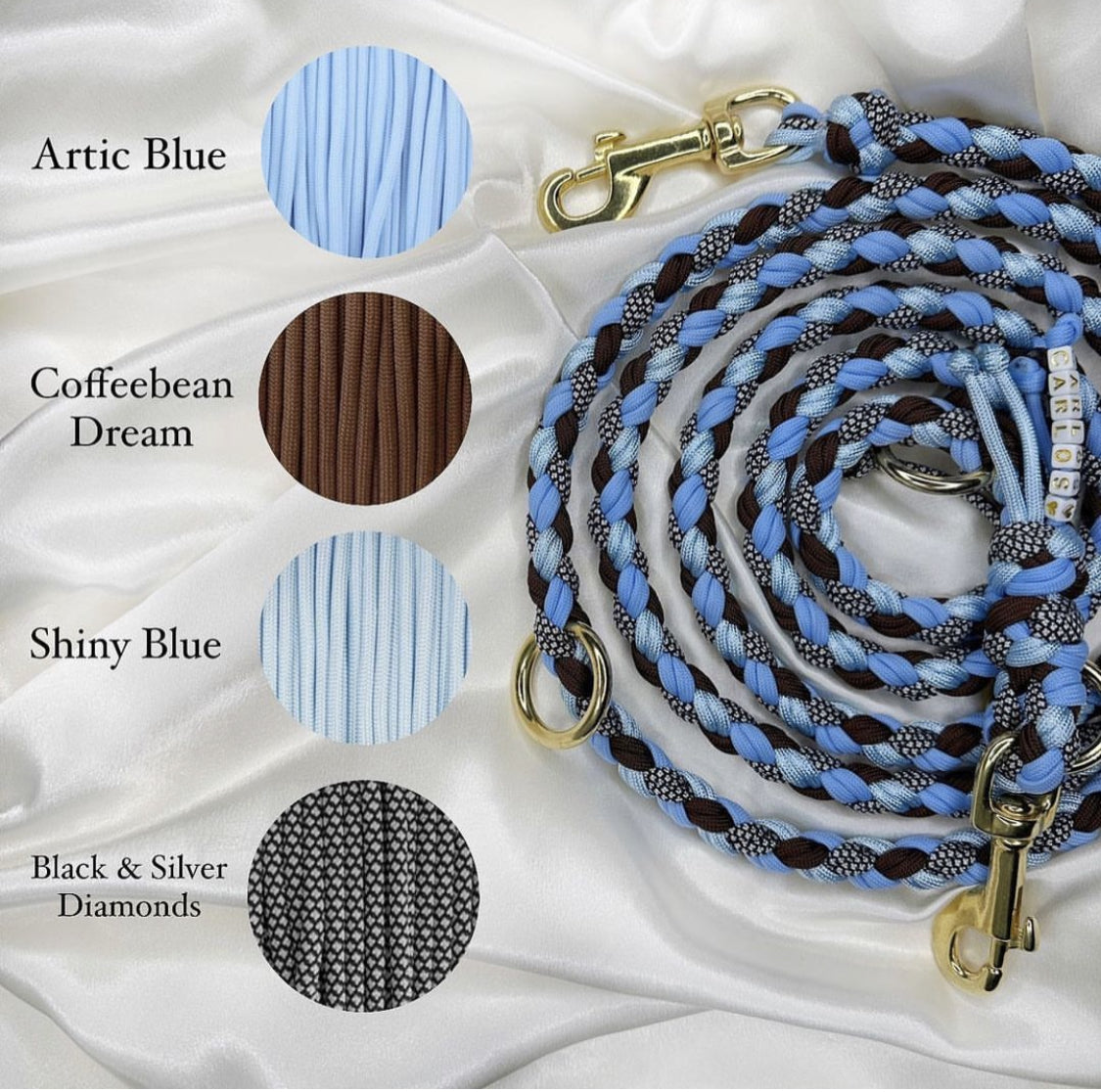 Runde Hundeleine in deinen Wunschfarben