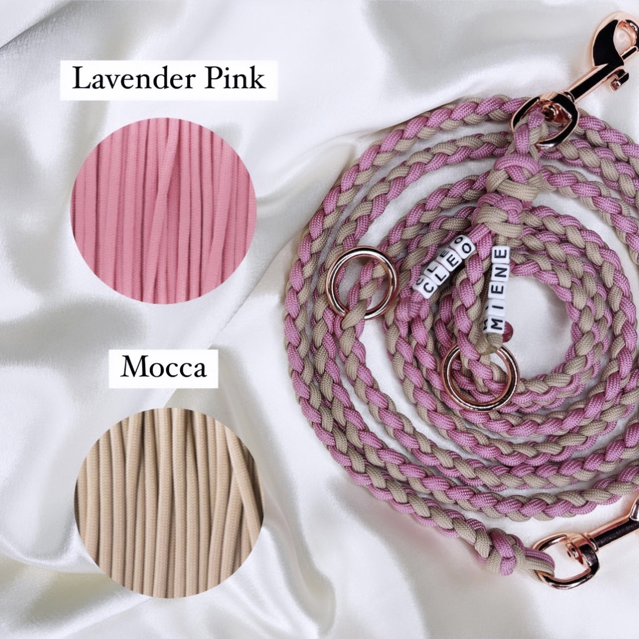 Mini Katzenleine Rund in deinen Wunschfarben