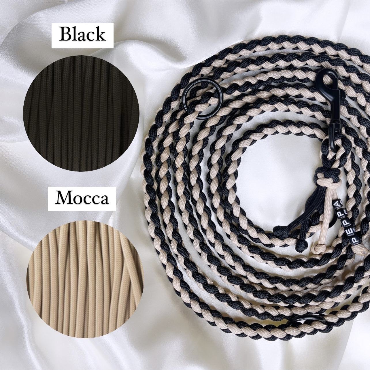 Mini Leine Rund für sehr kleine Hunde wie Zwergdackel in deinen Wunschfarben