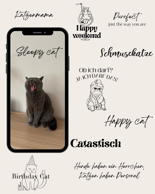 +200 Story-Sticker für Katzenbesitzer